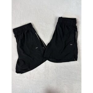 Lot Of 2 DSG Mens M Black Shorts Athletic Elastic Waist Drawstring Reflective